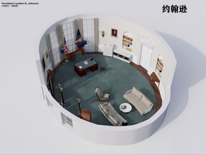 白宫“椭圆形办公室”演变史！爱游戏app最新登录入口美国(图10)