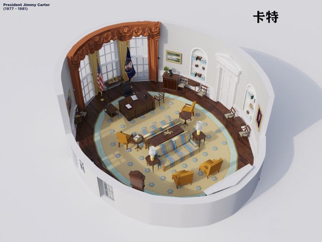 白宫“椭圆形办公室”演变史！爱游戏app最新登录入口美国(图19)