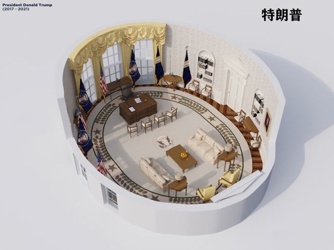 白宫“椭圆形办公室”演变史！爱游戏app最新登录入口美国(图36)
